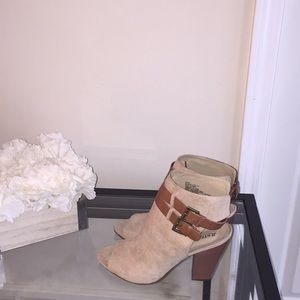 New Faux Suede Open Toe Shoes!